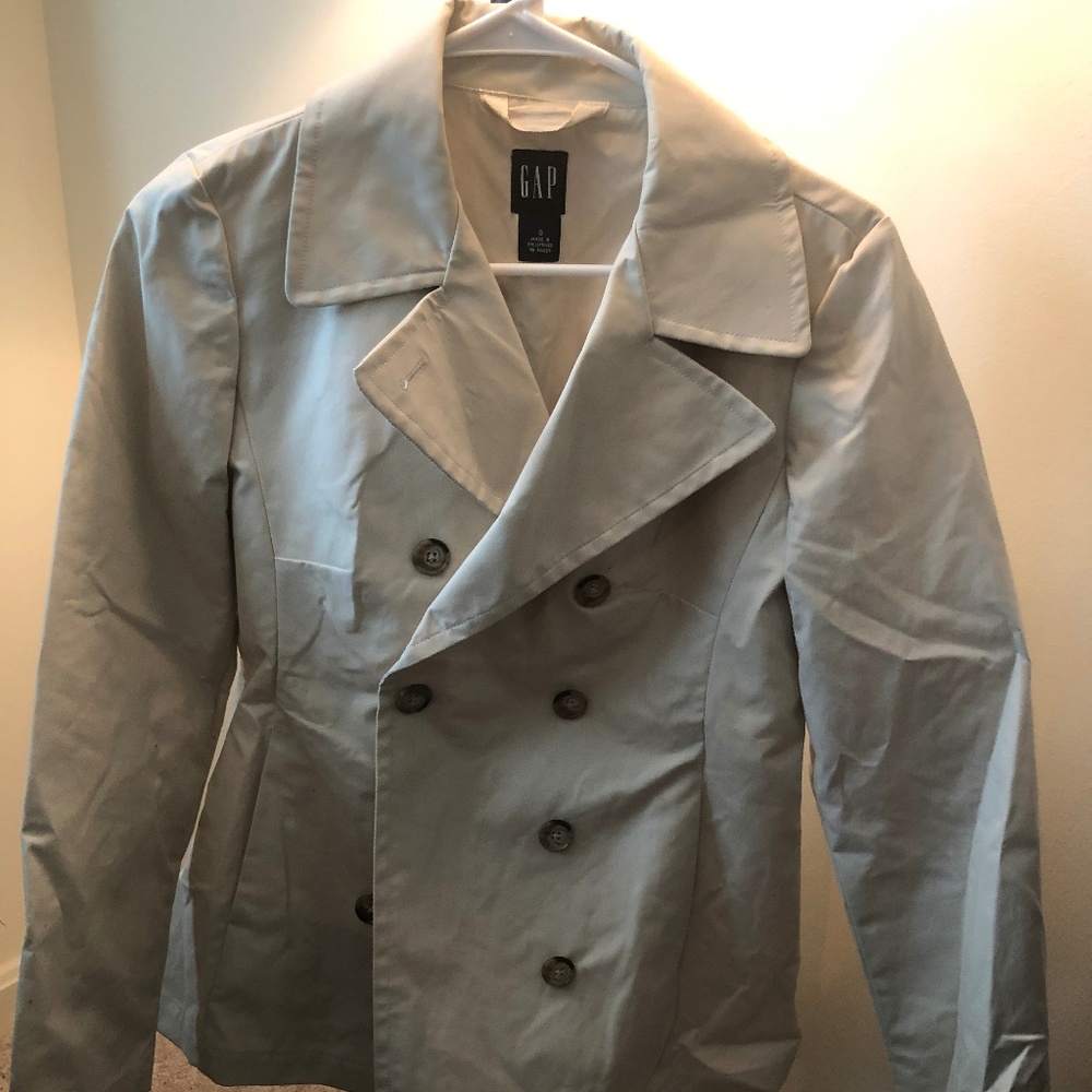GAP khaki peacoat
